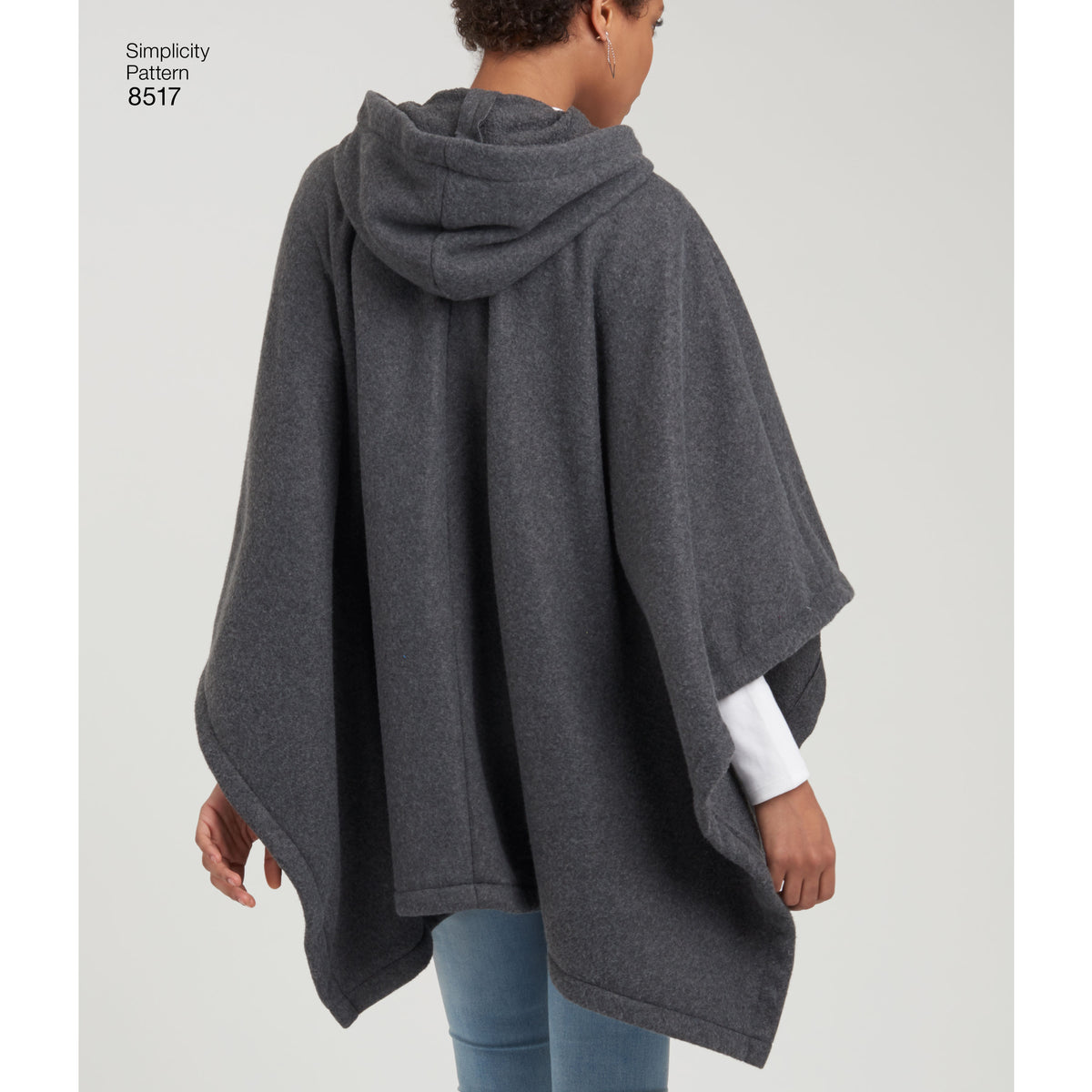 Simplicity sewing pattern S8517 envelope showing poncho