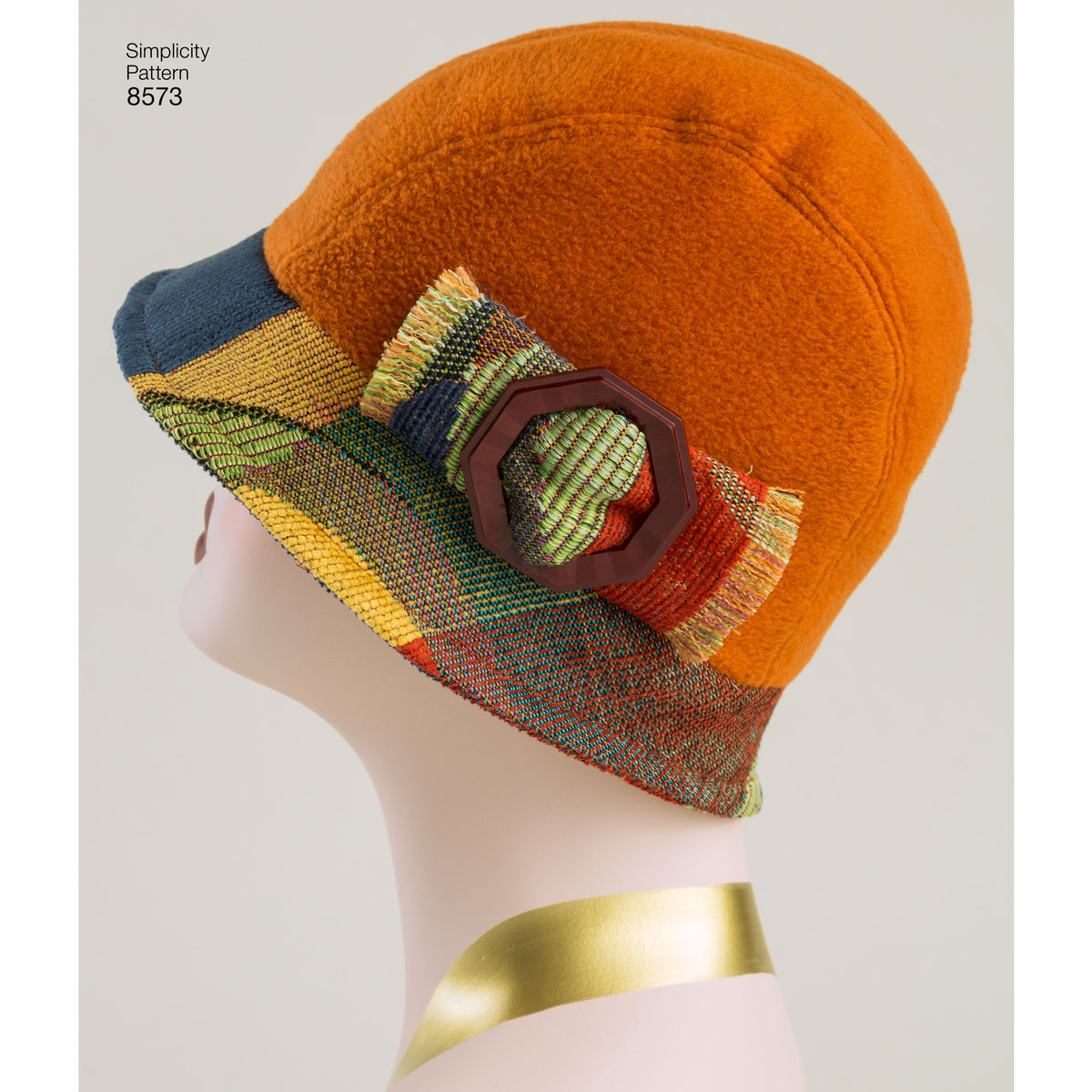 Simplicity sewing pattern S8573 envelope showing flapper hats
