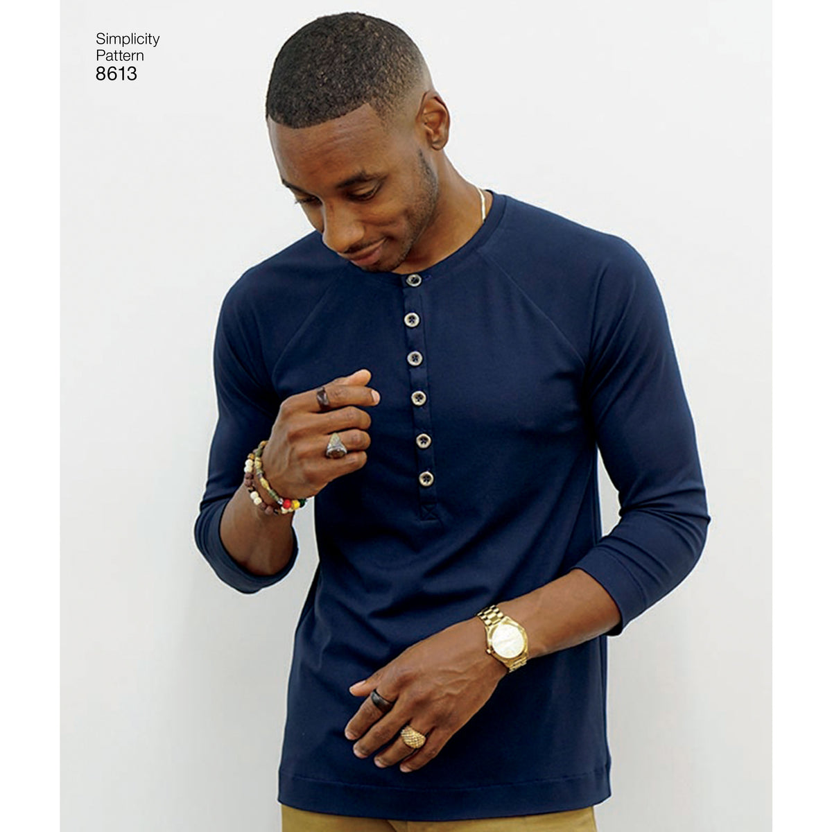Simplicity sewing pattern S8613 envelope showing raglan knit top