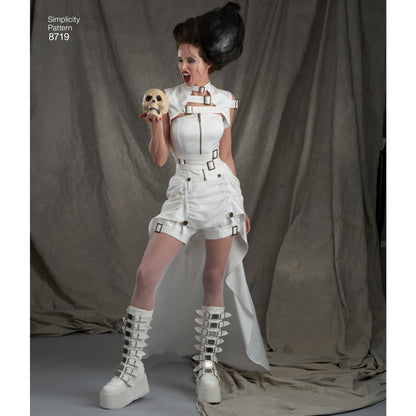 Simplicity S8719 sewing pattern envelope showing misses' costume