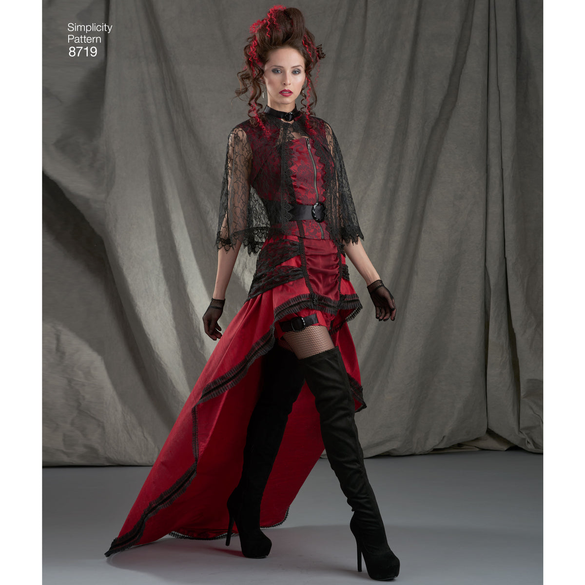 Simplicity S8719 sewing pattern envelope showing misses' costume