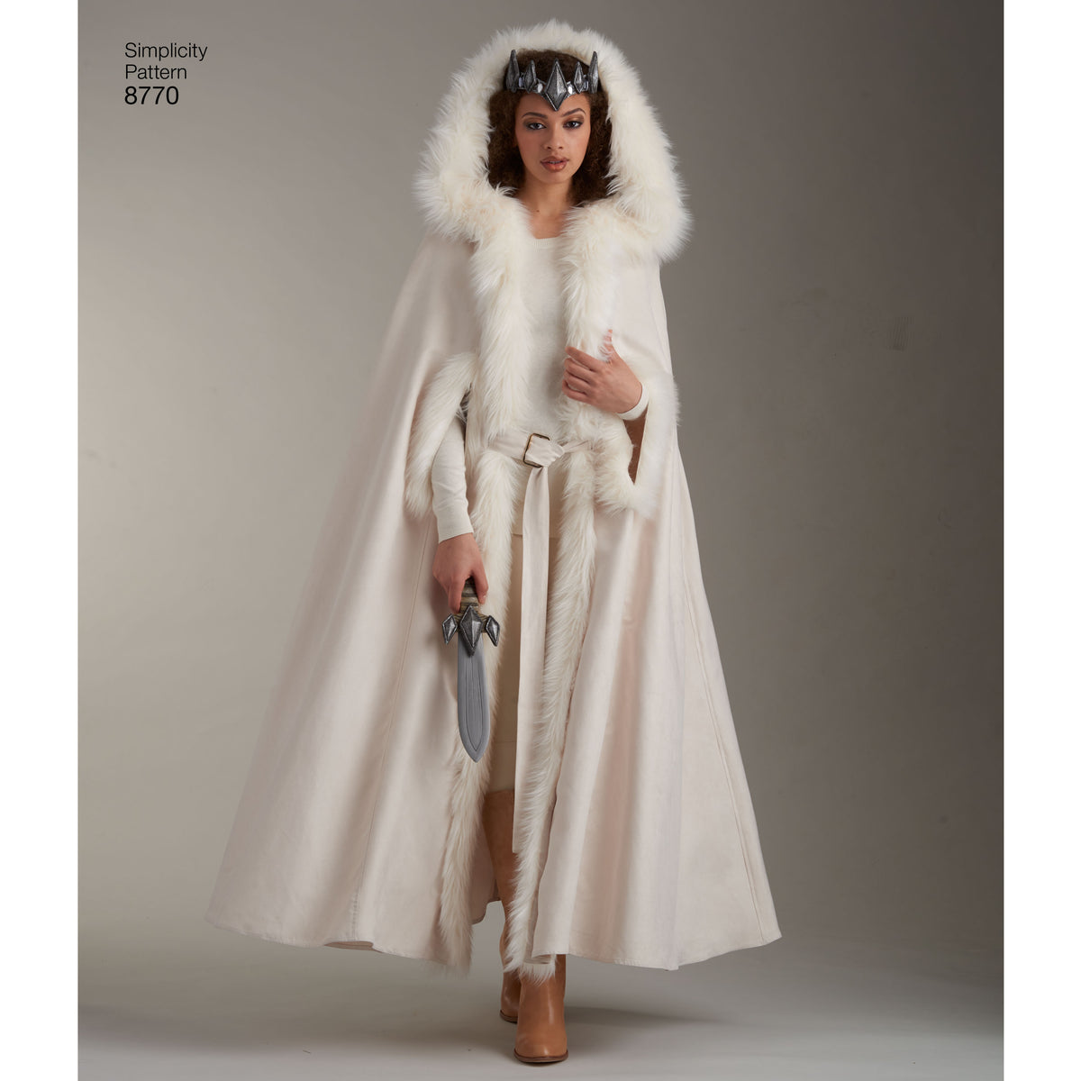 Simplicity S8770 sewing pattern envelope showing unisex fantasy capes