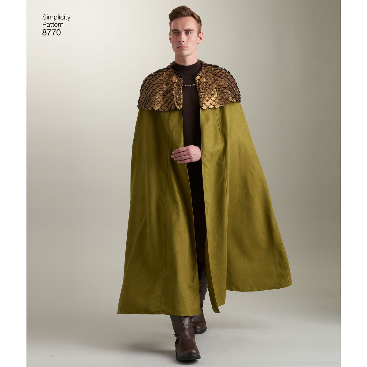 Simplicity S8770 sewing pattern envelope showing unisex fantasy capes