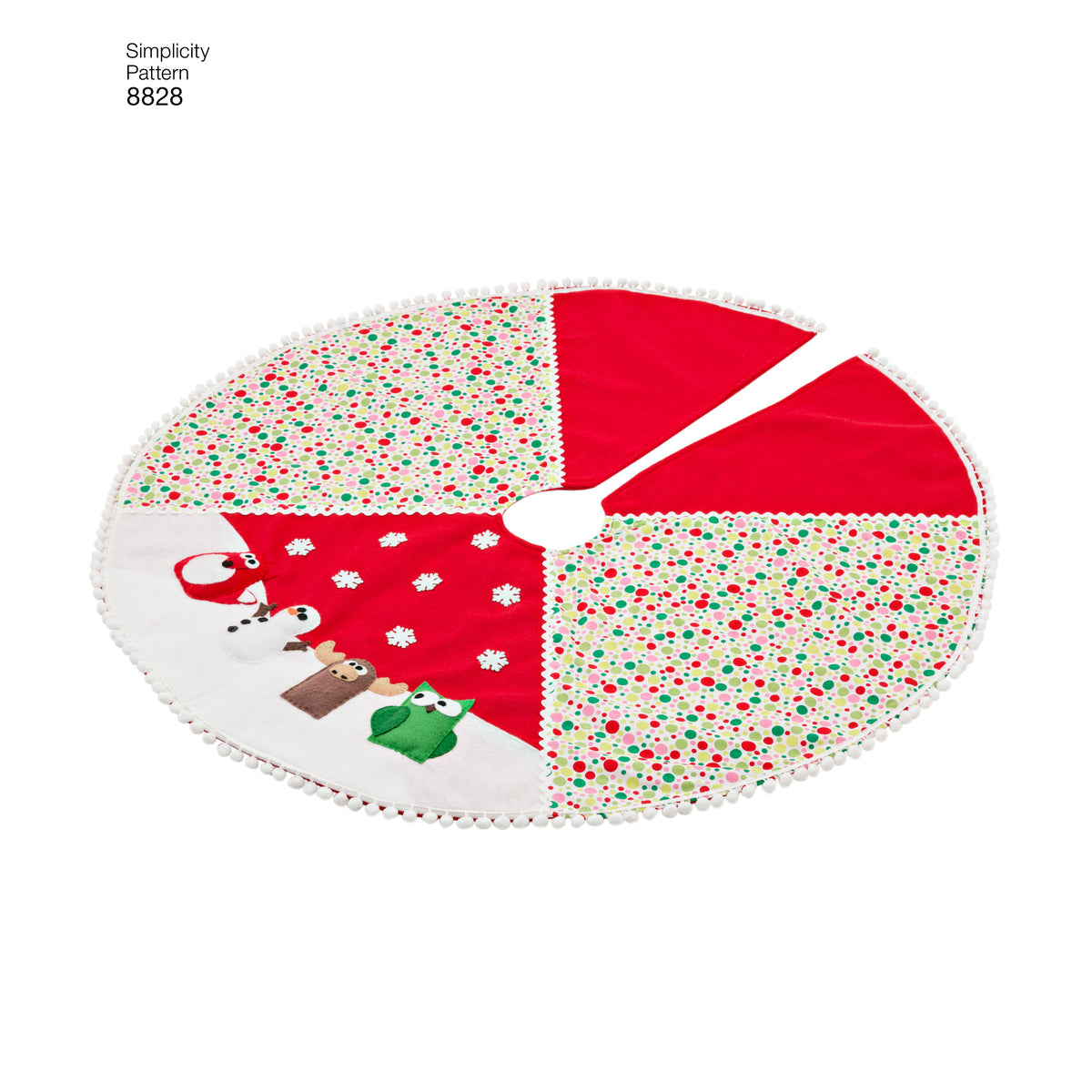 Simplicity S8828 sewing pattern envelope showing christmas decorations