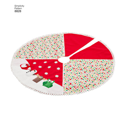 Simplicity S8828 sewing pattern envelope showing christmas decorations