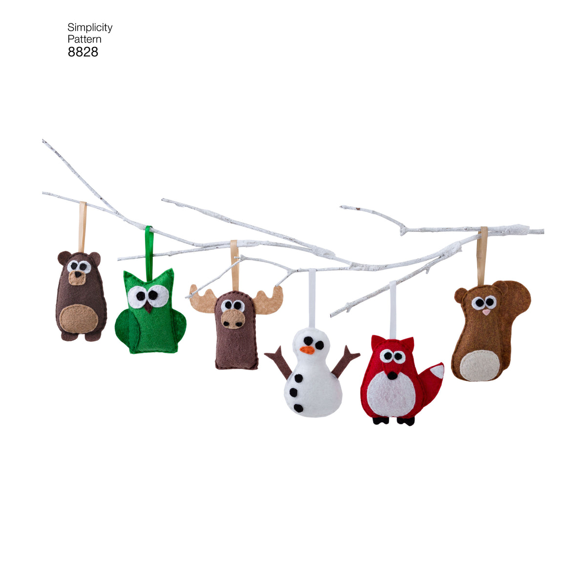 Simplicity S8828 sewing pattern envelope showing christmas decorations