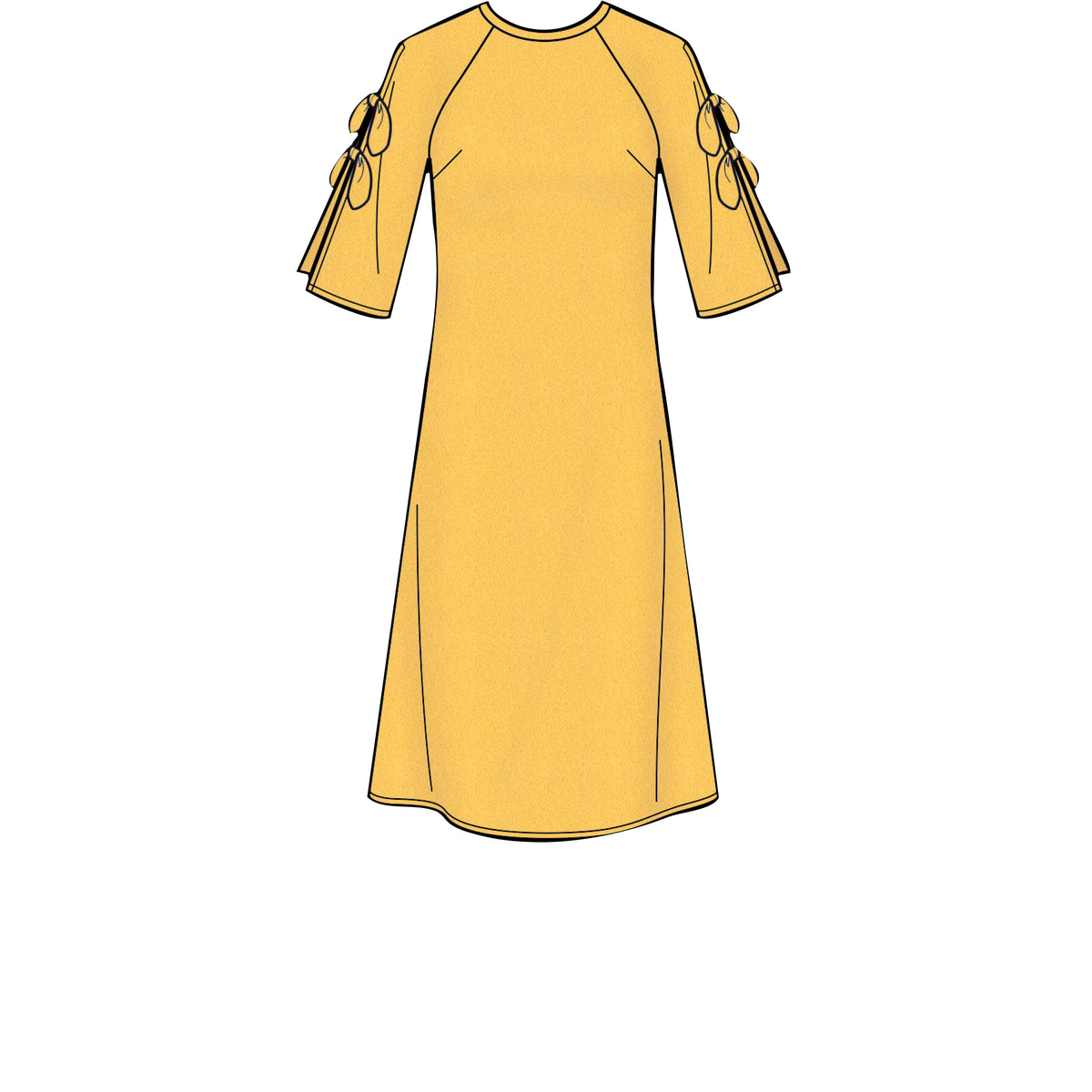 Simplicity S8909 sewing pattern envelope showing misses' raglan sleeve dress designs