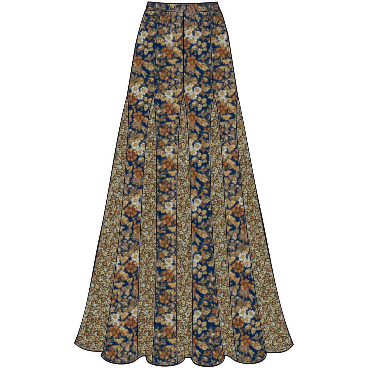 Simplicity S8923 sewing pattern envelope showing skirts