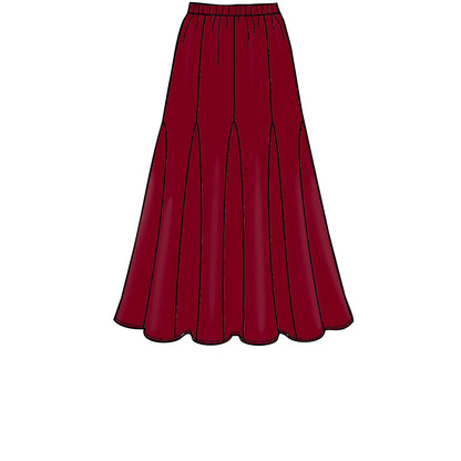 Simplicity S8923 sewing pattern envelope showing skirts
