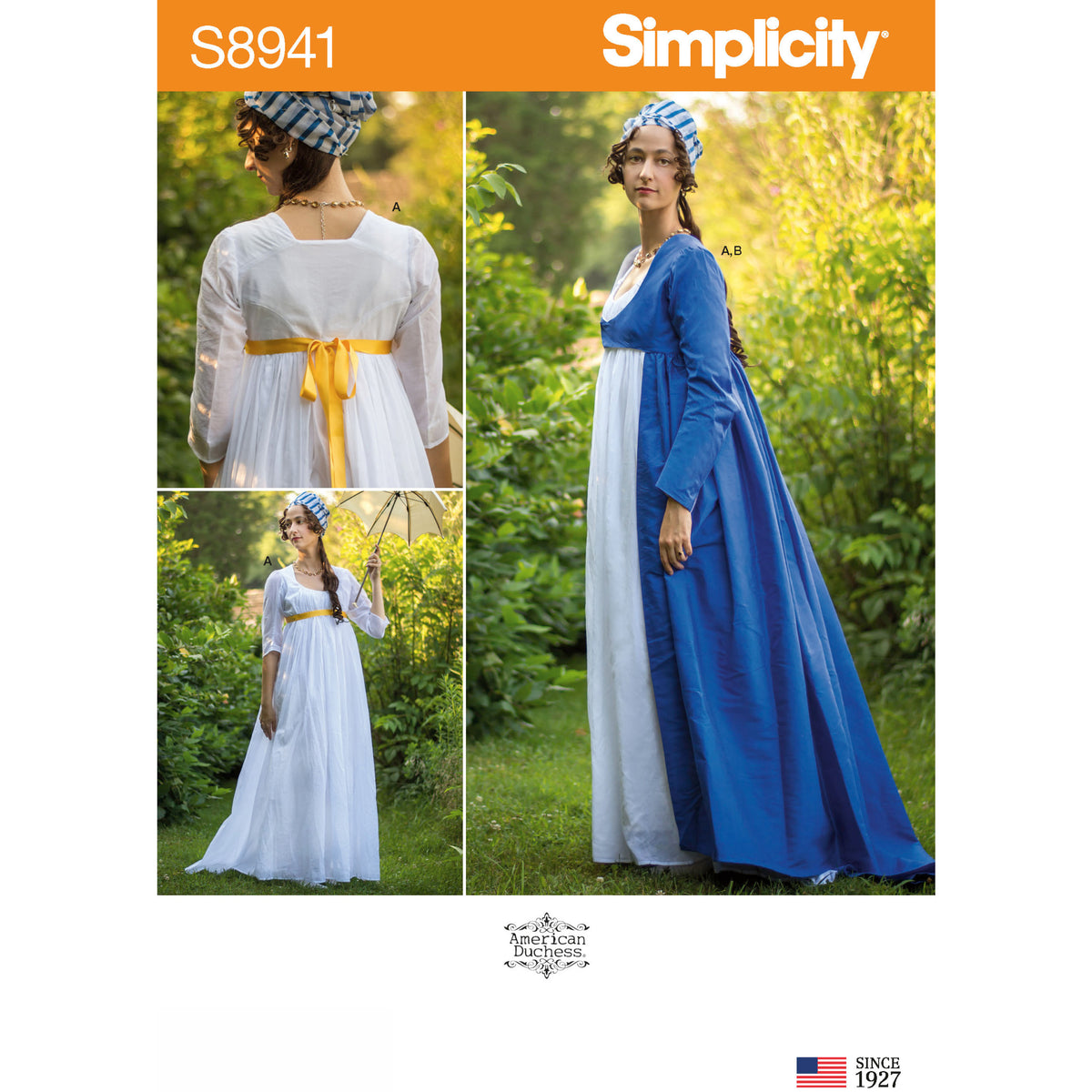 Simplicity S8941 sewing pattern envelope showing a costume