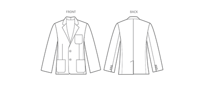 Simplicity S8962 sewing pattern envelope showing a men's jacket