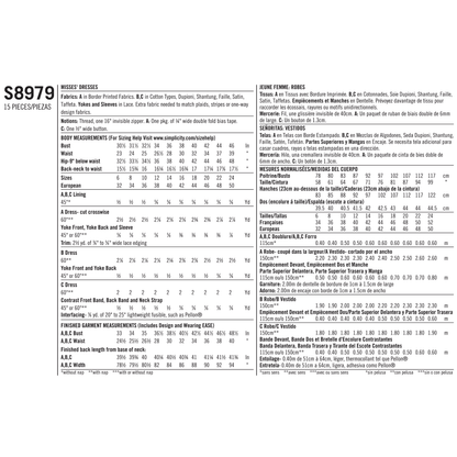 Simplicity S8979 sewing pattern envelope showing costume dresses