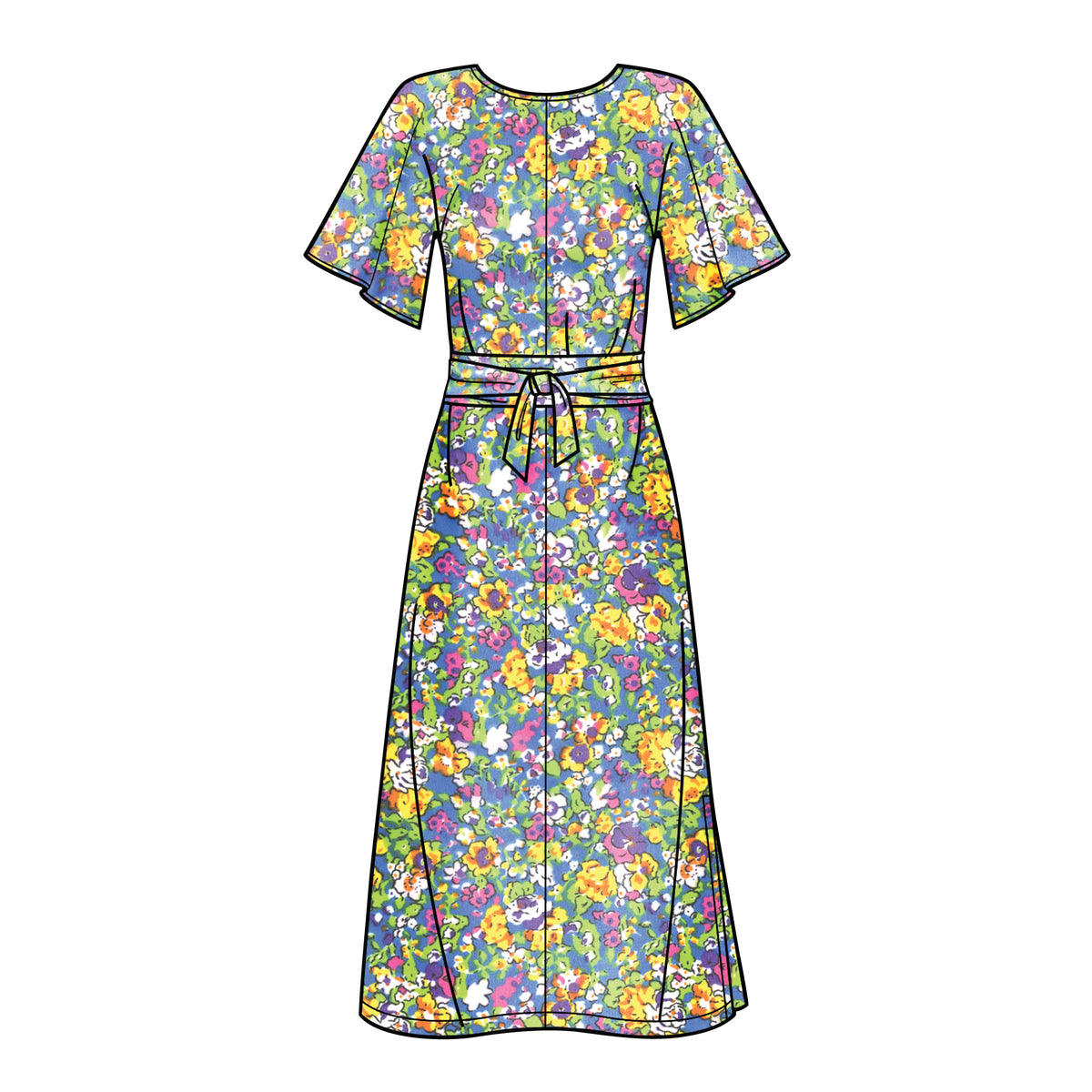 Simplicity S8981 sewing pattern envelope showing dresses