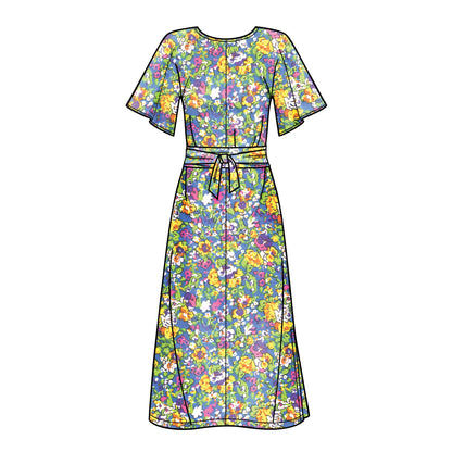 Simplicity S8981 sewing pattern envelope showing dresses