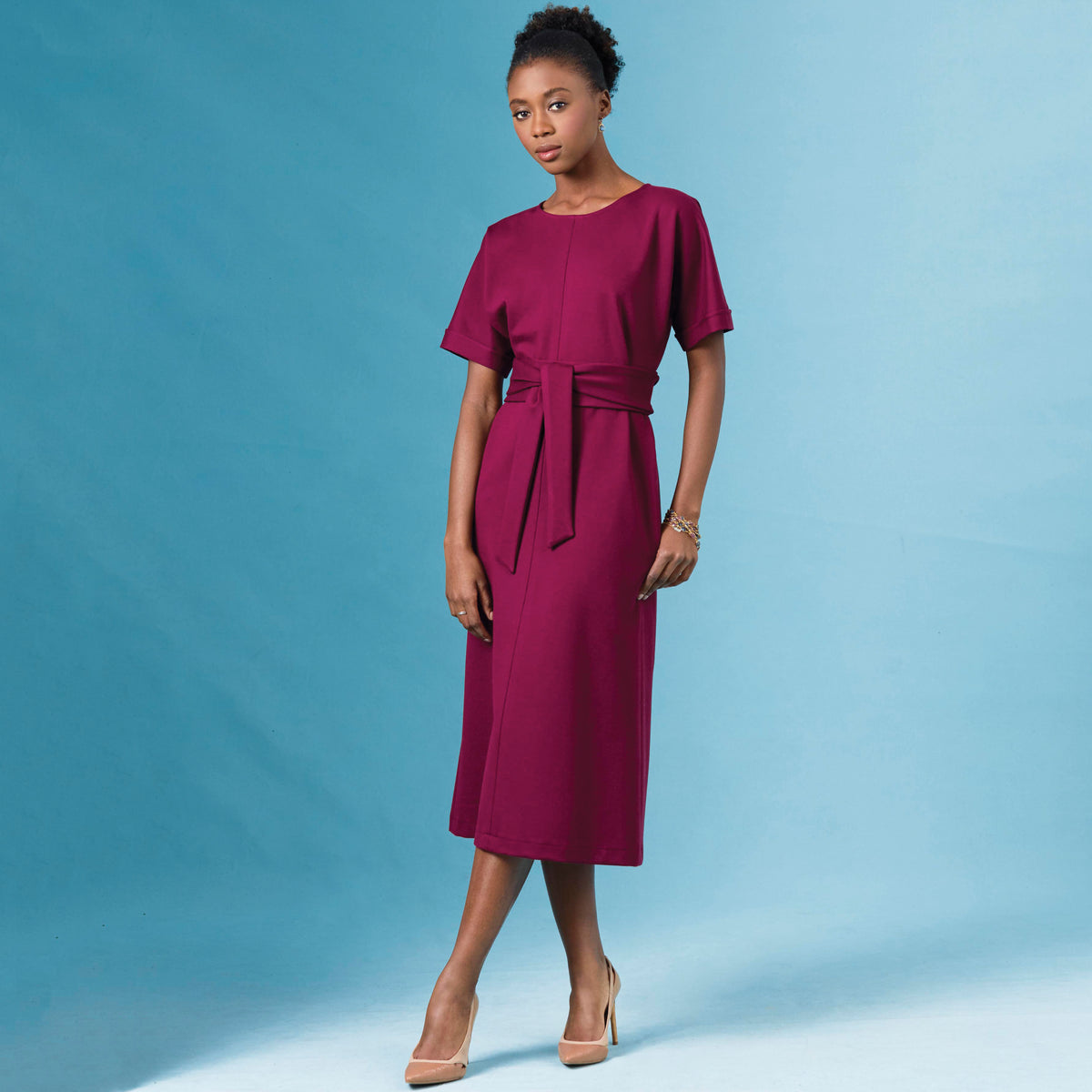 Simplicity S8981 sewing pattern envelope showing dresses