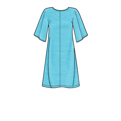 Simplicity S8981 sewing pattern envelope showing dresses