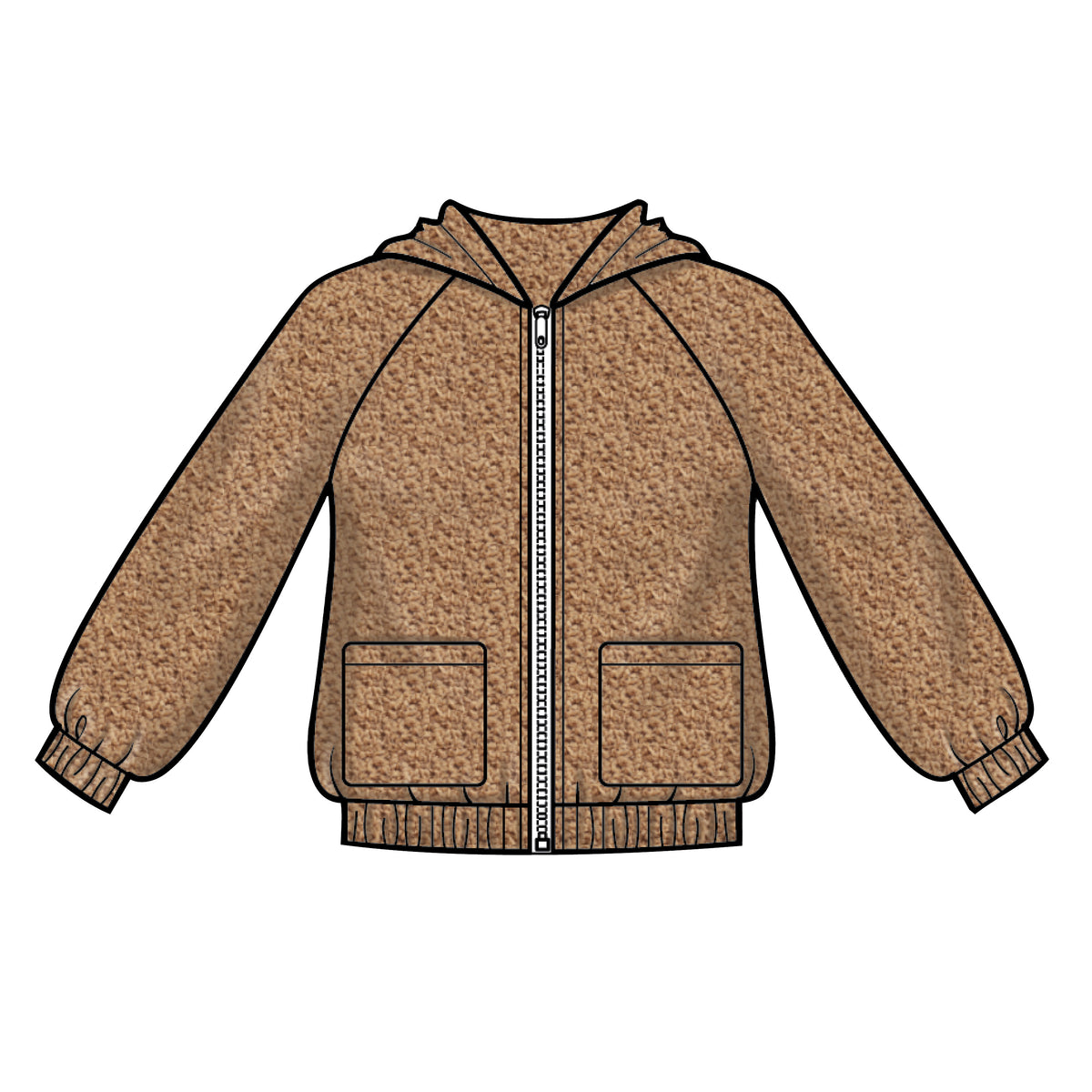 Simplicity S8999 sewing pattern envelope showing girls' hooded jackets