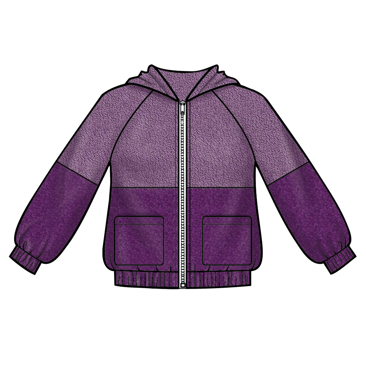 Simplicity S8999 sewing pattern envelope showing girls' hooded jackets