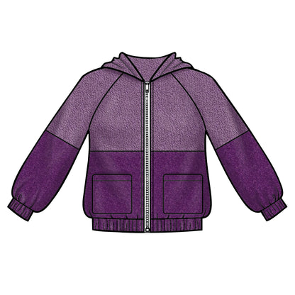 Simplicity S8999 sewing pattern envelope showing girls' hooded jackets