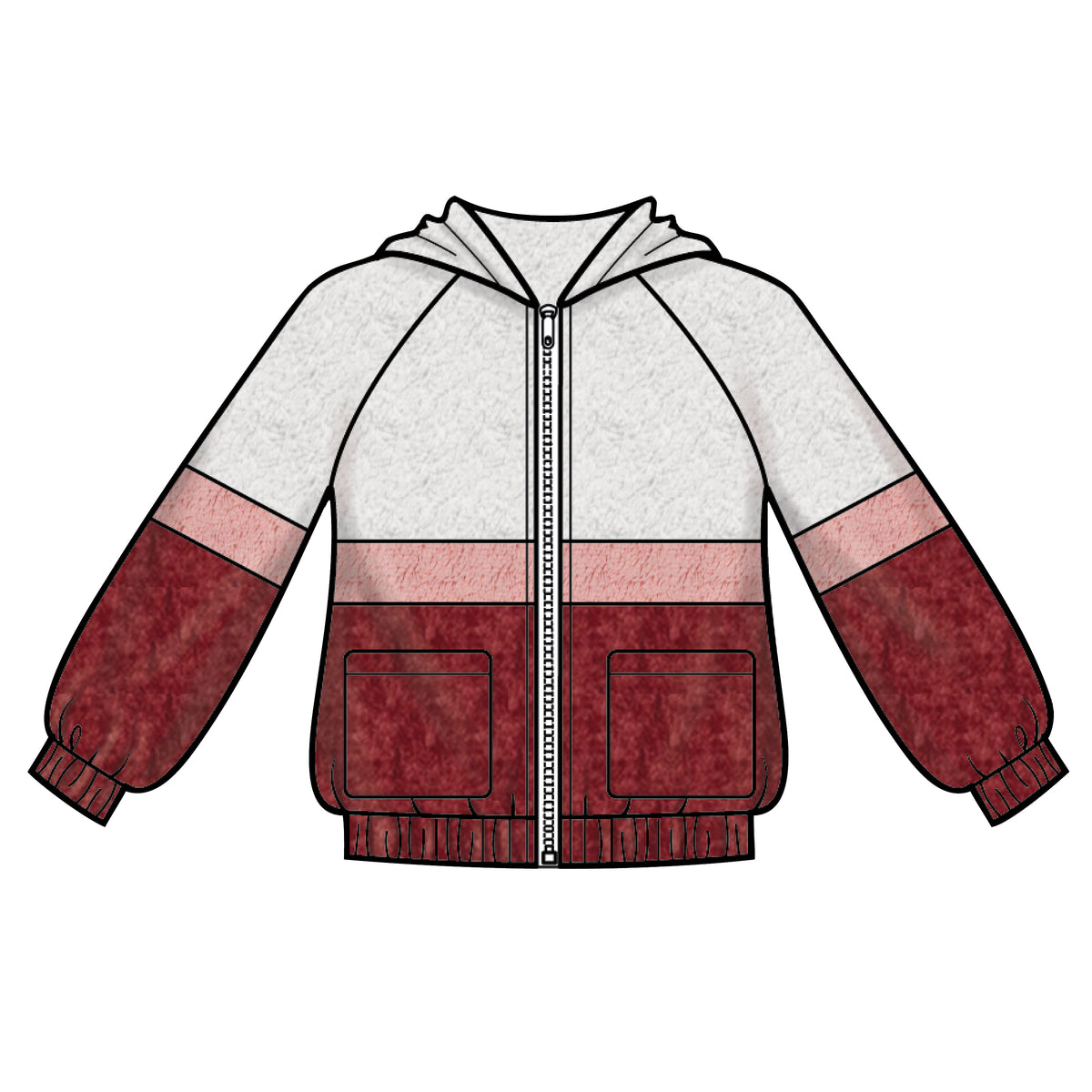 Simplicity S8999 sewing pattern envelope showing girls' hooded jackets