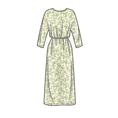 Simplicity S9010 sewing pattern envelope showing loose-fit dresses