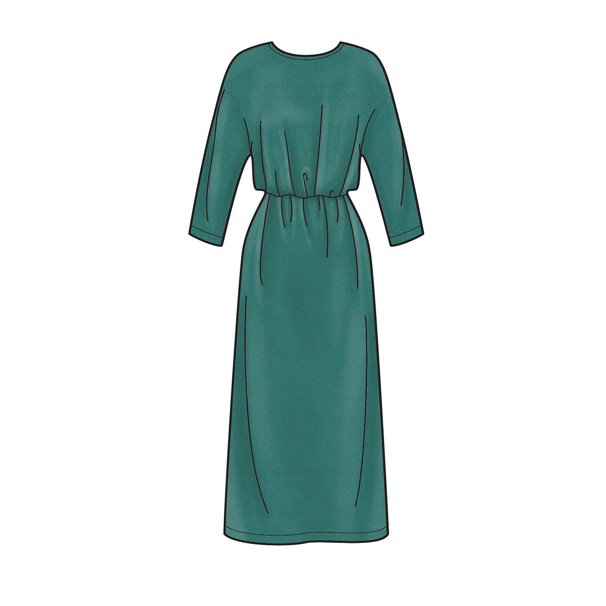 Simplicity S9010 sewing pattern envelope showing loose-fit dresses