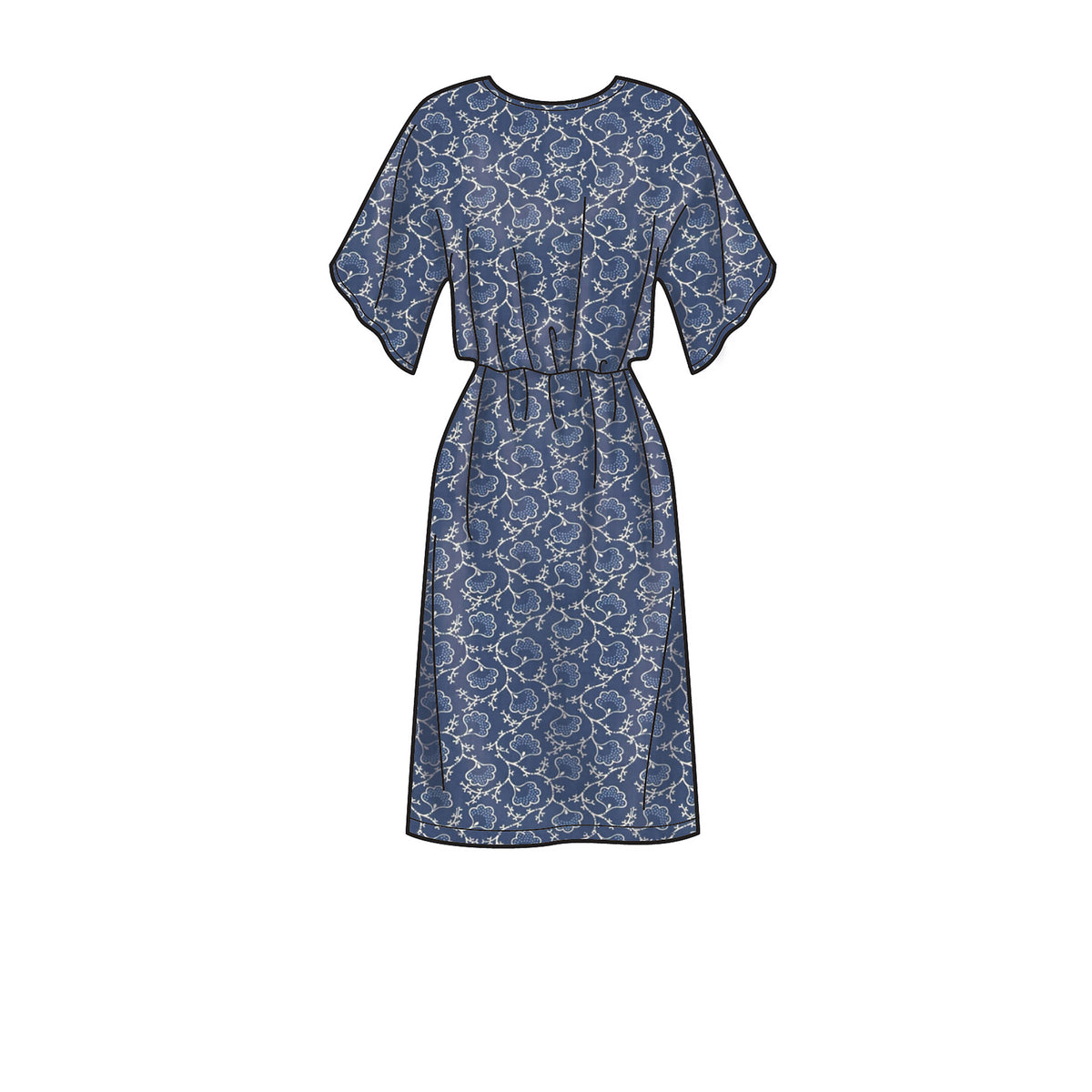 Simplicity S9010 sewing pattern envelope showing loose-fit dresses