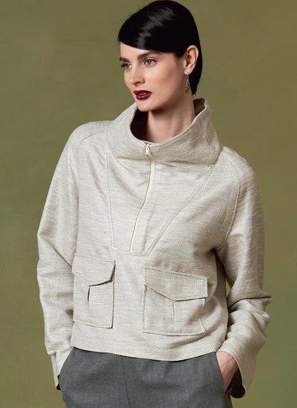Vogue Patterns V1642 pattern envelope showing very loose-fitting top