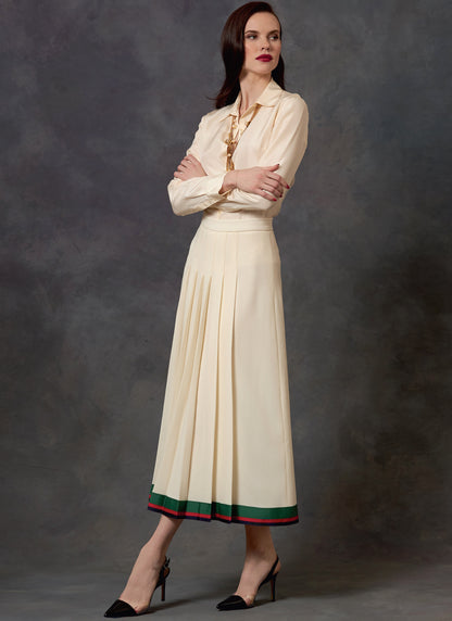 Vogue Patterns V1643 pattern envelope showing semi-fitted, lined jacket with button front