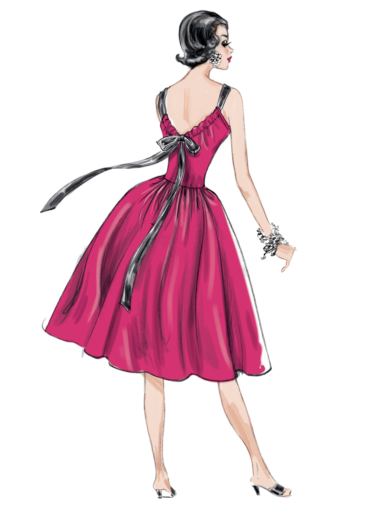 Vogue Patterns V1696 pattern envelope showing pullover, sleeveless dress