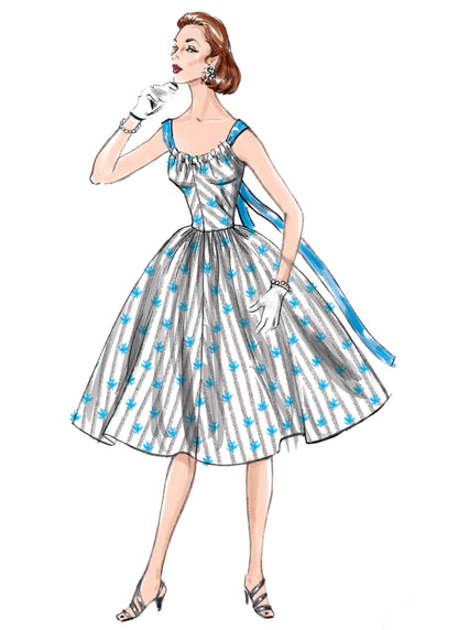Vogue Patterns V1696 pattern envelope showing pullover, sleeveless dress