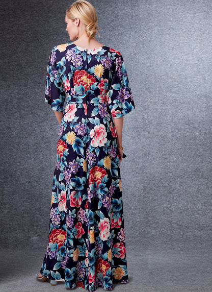 Vogue Patterns V1735 pattern envelope showing semi-fitted dress