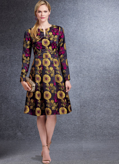 Vogue Patterns V1737 pattern envelope showing fitted, lined dress