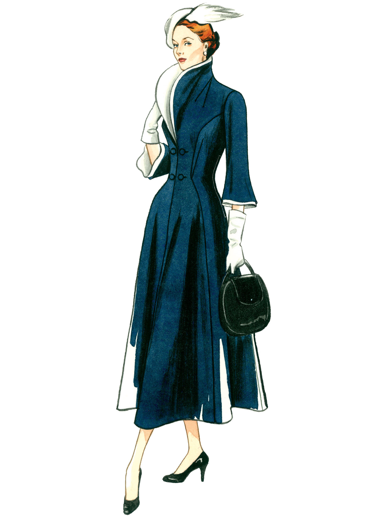 Vogue Patterns V1738 pattern envelope showing close-fitting dress