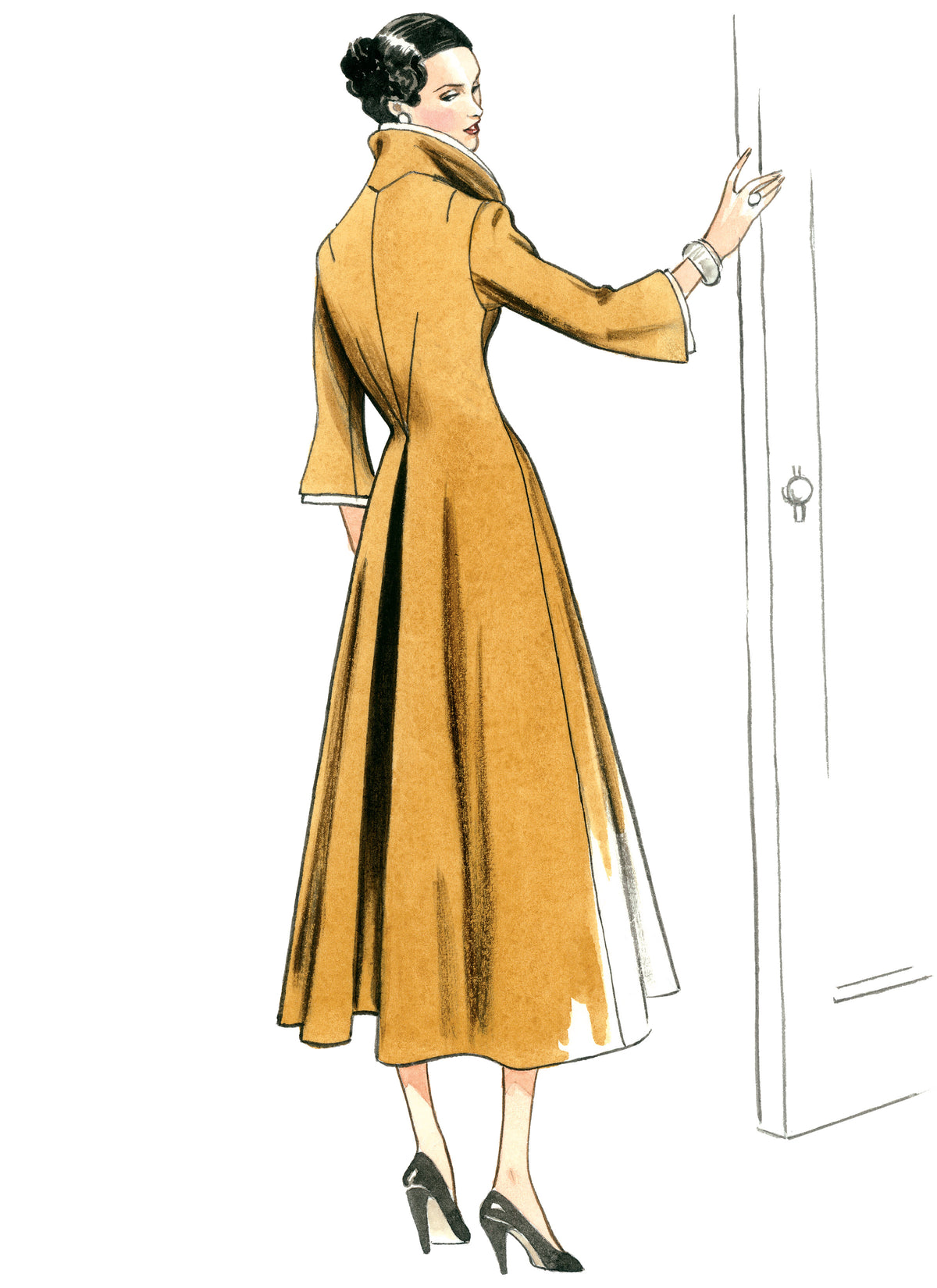 Vogue Patterns V1738 pattern envelope showing close-fitting dress