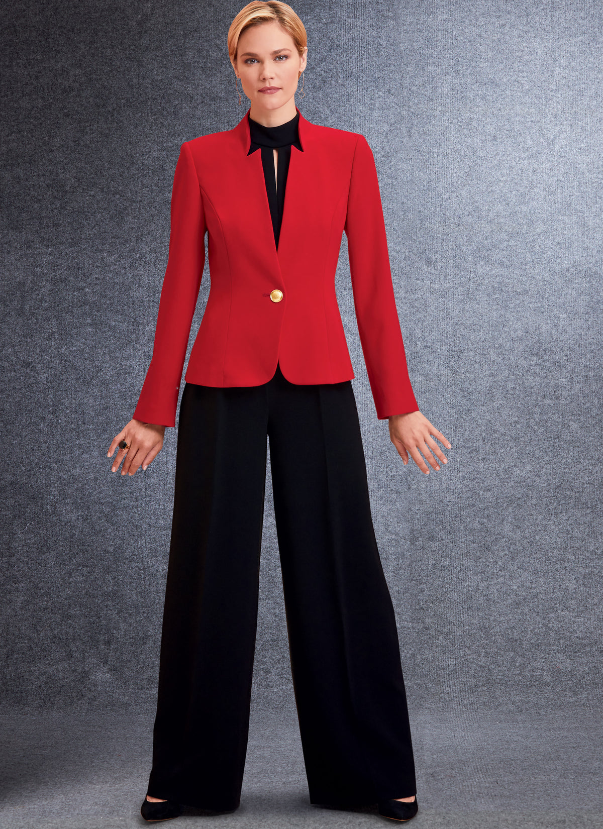 Vogue Patterns V1741 pattern envelope showing semi-fitted, lined jacket