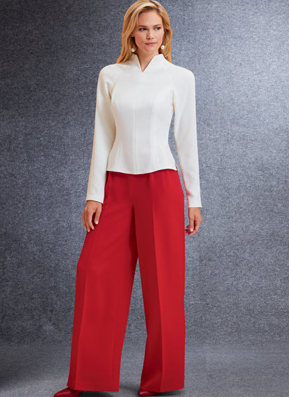 Vogue Patterns V1741 pattern envelope showing semi-fitted, lined jacket