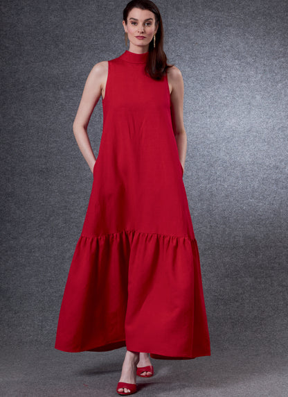Vogue Patterns V1802 pattern envelope showing loose-fitting pullover dress
