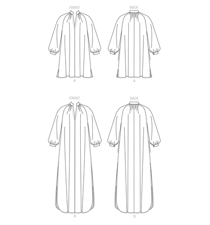 Vogue Patterns V1803 pattern envelope showing very loose-fitting, bias cut dress