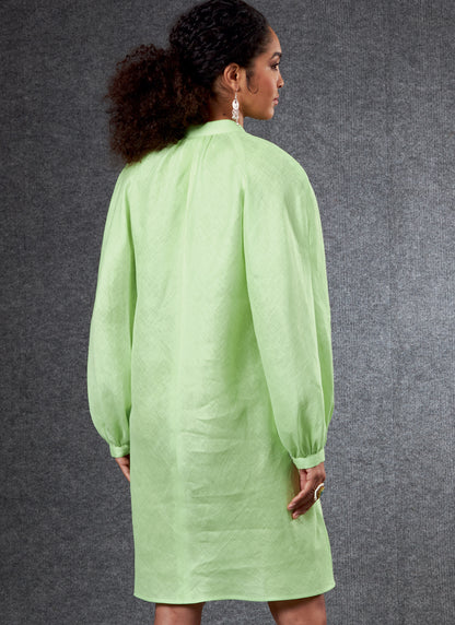 Vogue Patterns V1803 envelope showing a very loose-fitting bias cut dress