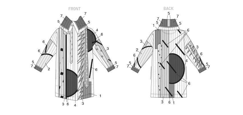 Vogue Patterns V1816 envelope showing a very loose-fitting reversible coat