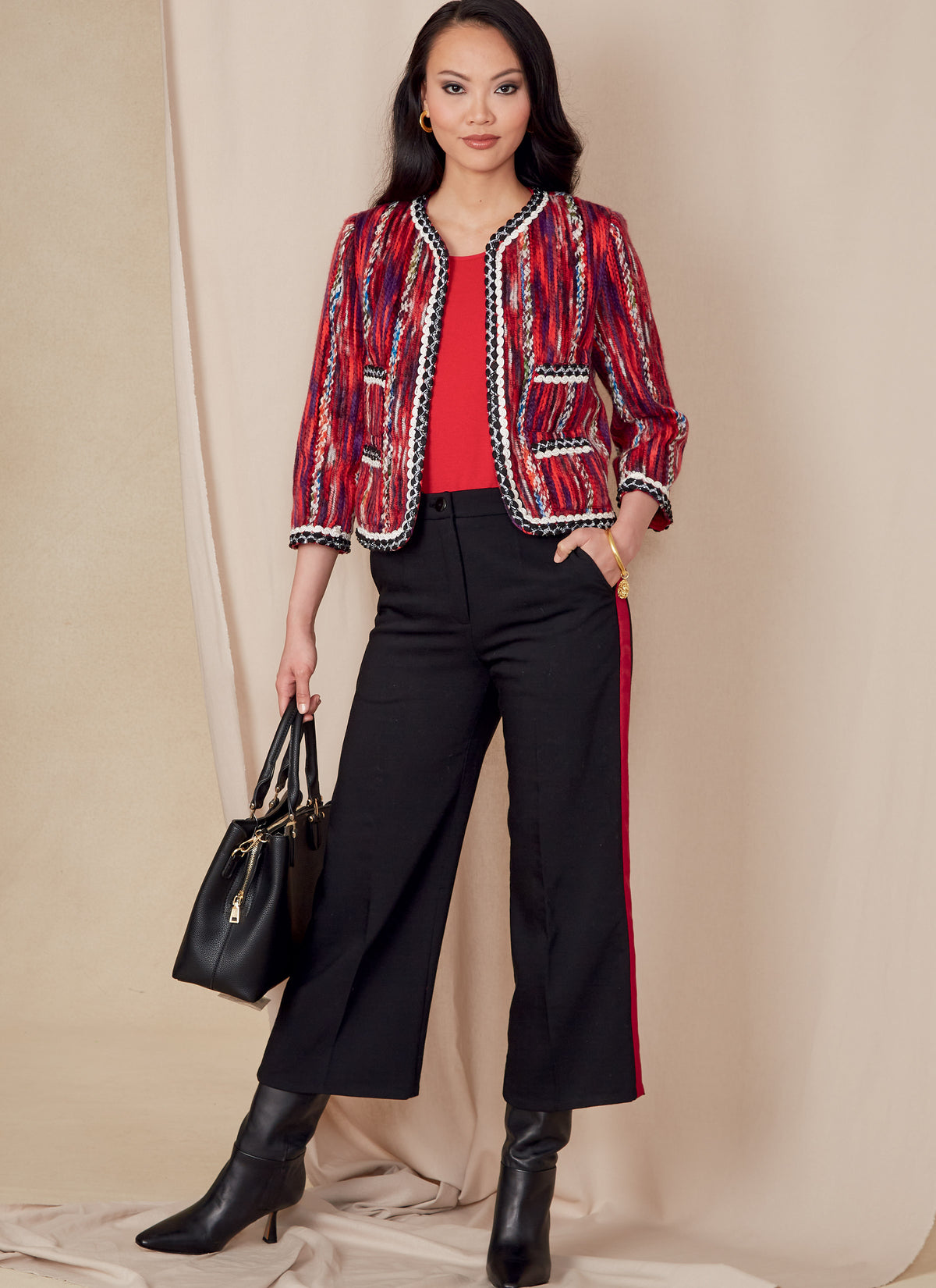 Vogue Patterns V1830 envelope showing a fitted, lined jacket