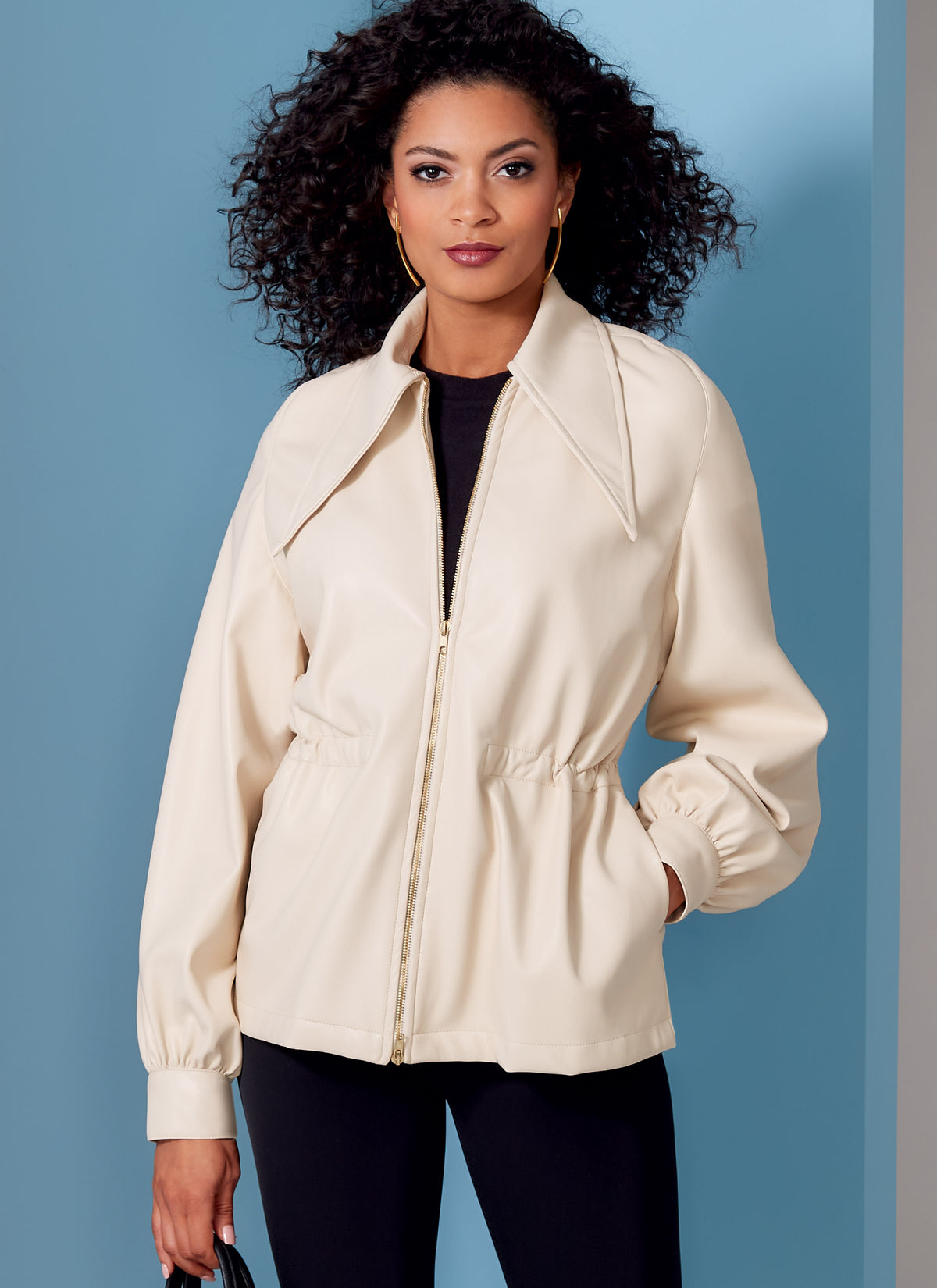 Vogue Patterns V1840 envelope showing a very loose-fitting unlined jacket