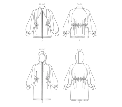 Vogue Patterns V1840 envelope showing a very loose-fitting unlined jacket