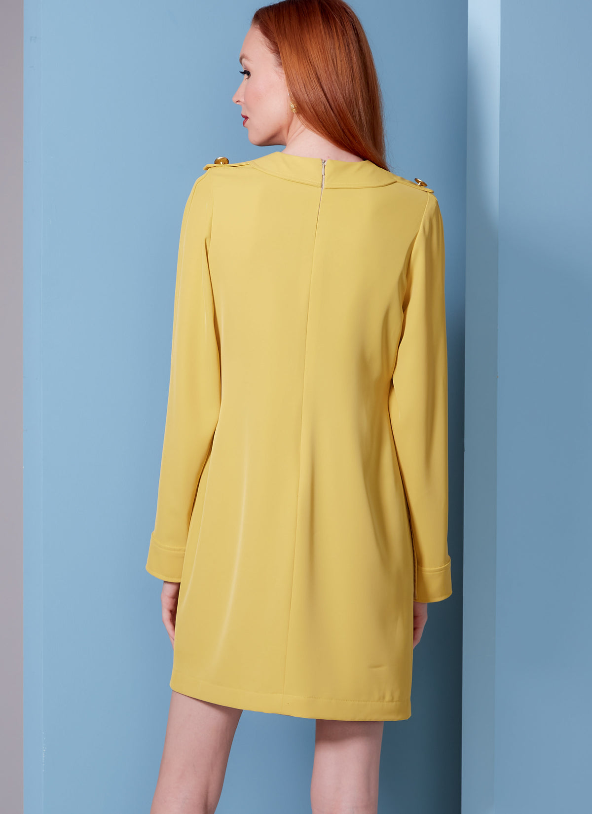 Vogue Patterns V1844 envelope showing a lined, fitted dress