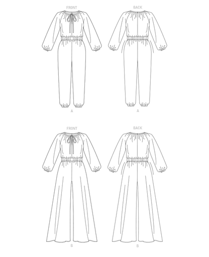 Vogue V1851 pattern envelope showing the jumpsuit designs