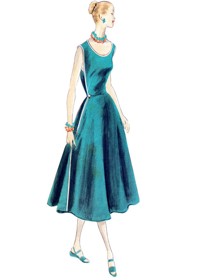 Vogue V1864 pattern envelope showing the vintage 1953 wrap dress designs