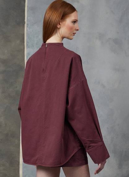 Vogue Patterns V1912 envelope showing the loose-fitting pullover top designs