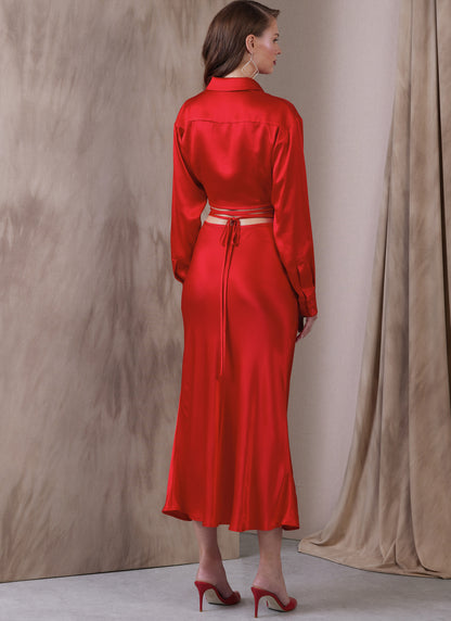 Vogue Patterns V1944 envelope showing the button-front tops