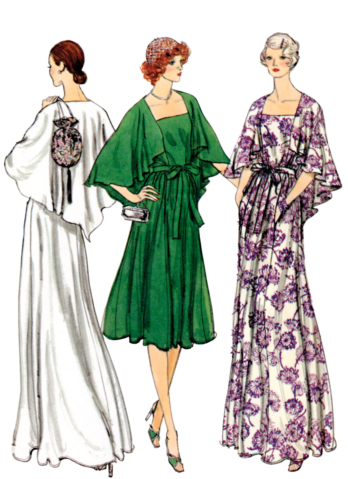 Vogue Patterns V1947 envelope showing the vintage Vogue dress from circa 1976